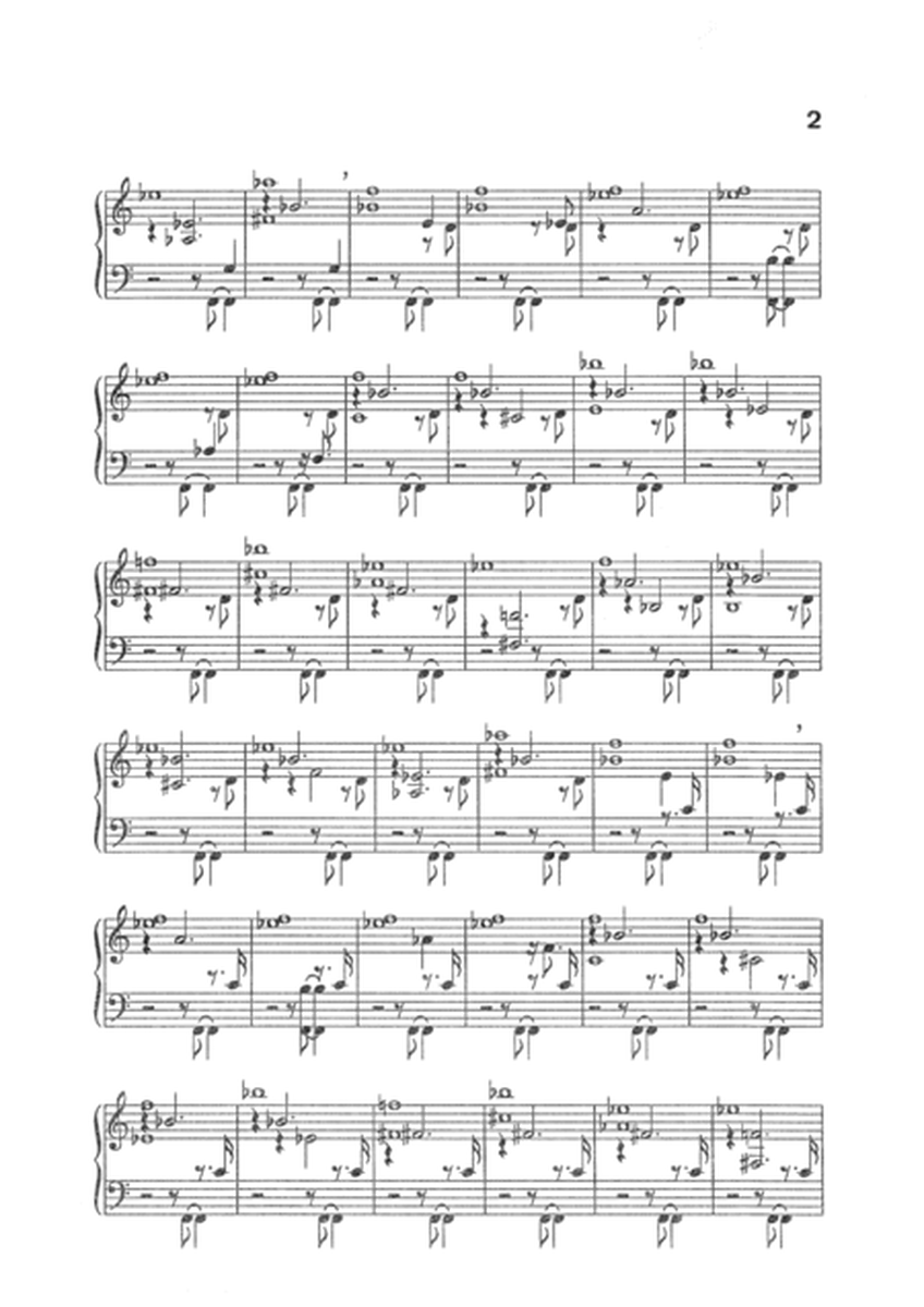 Aroma in F for piano, 9 pages