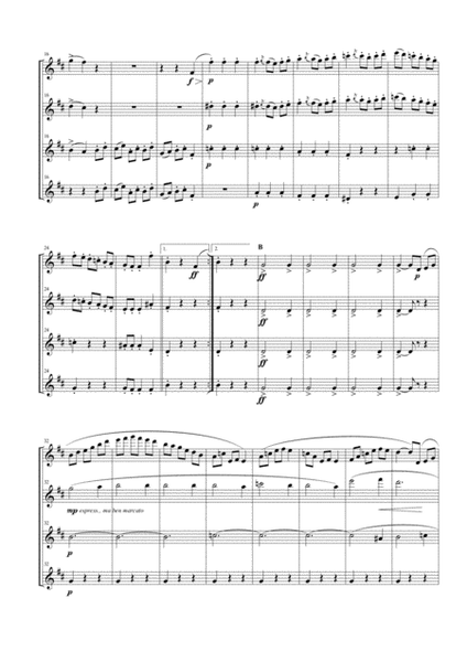 Minuetto from "L'Arlesienne Suite No. 1" for Flute Quartet image number null
