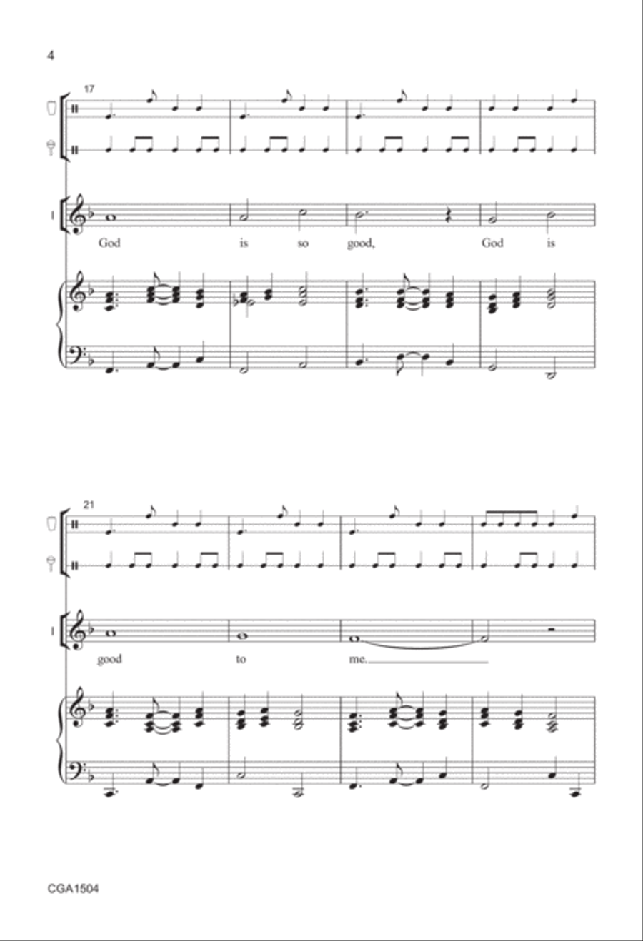Mungu ni Mwema with God Is So Good 2-Part scores gallery preview page 4