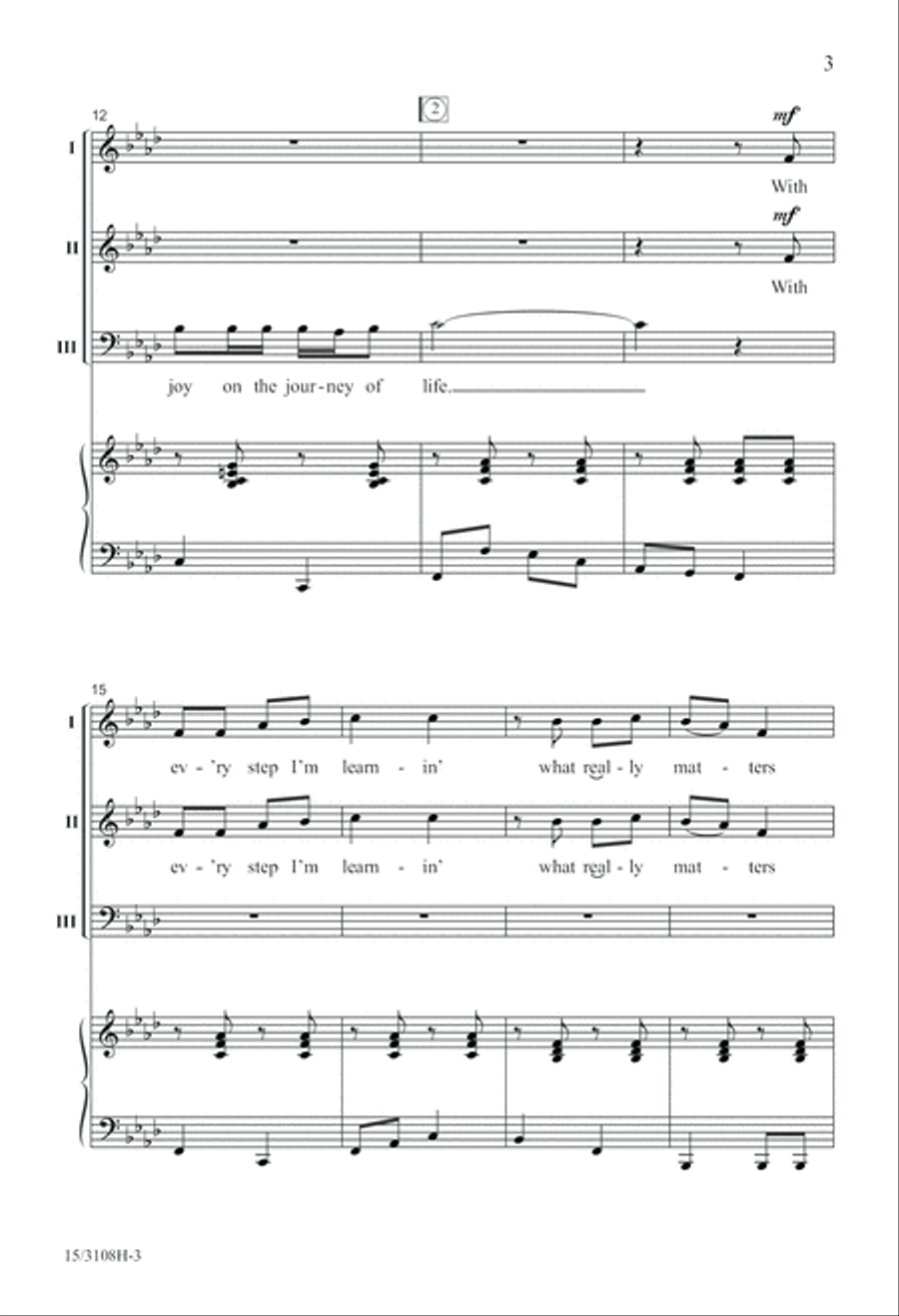 Joy On the Journey of Life 3-Part scores gallery preview page 3