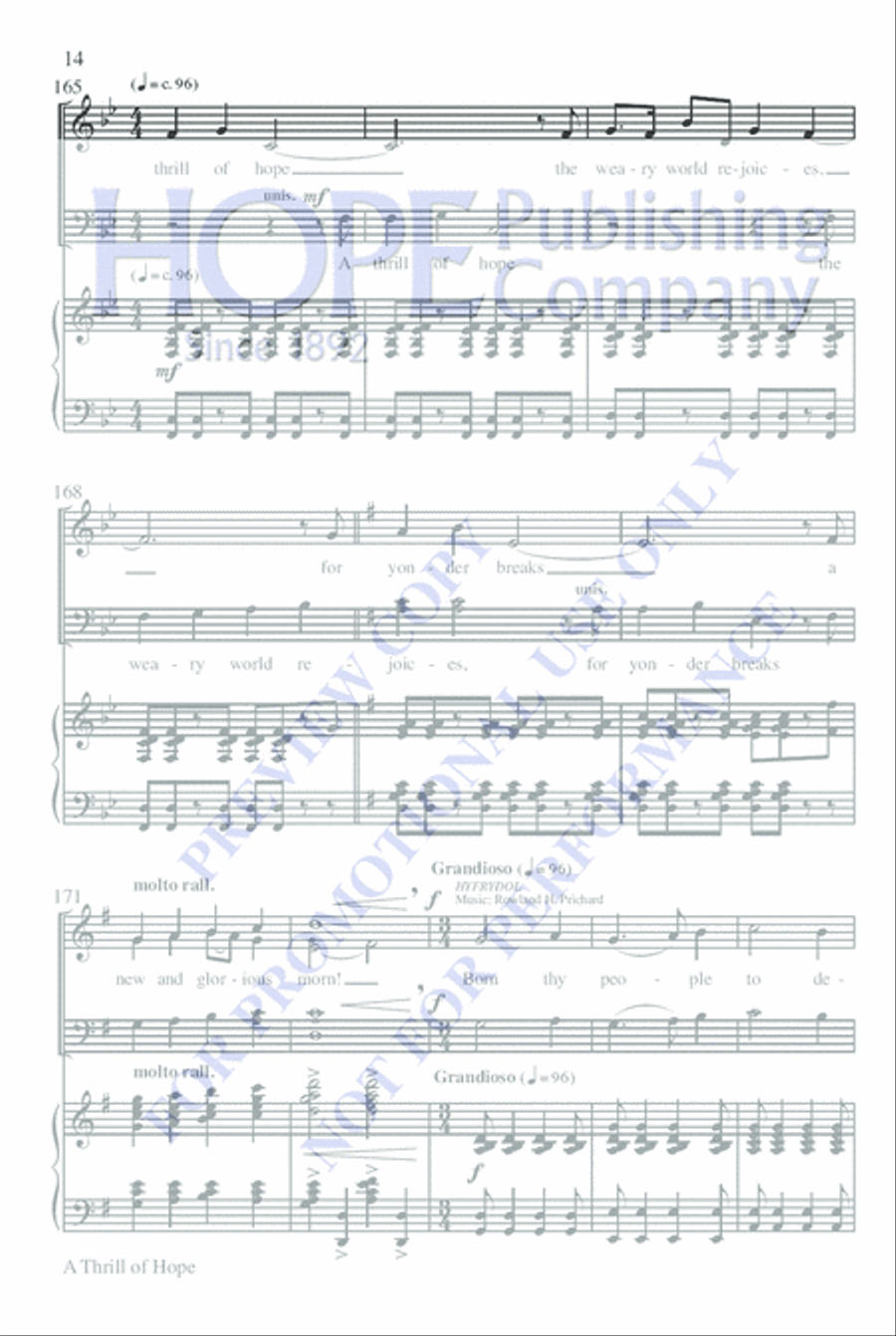 A Thrill of Hope Choir scores gallery preview page 18