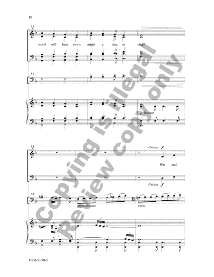 There's a Sunday Coming Soon 4-Part scores gallery preview page 9