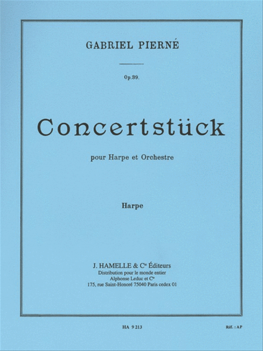 Pierne Concertstuck Op 39 Harp Part Harp scores gallery preview page 1