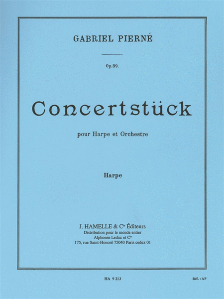 Pierne Concertstuck Op 39 Harp Part
