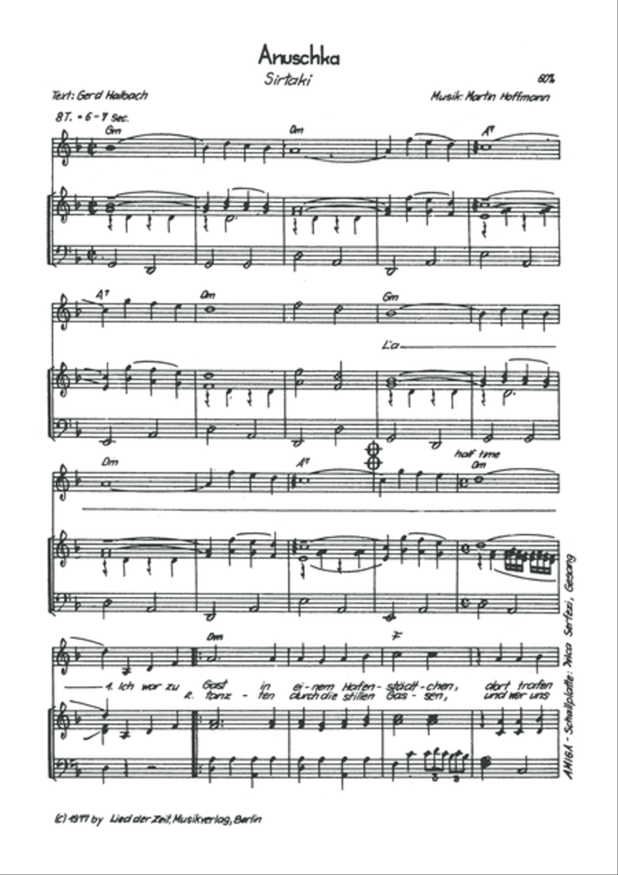 Anuschka Anuschka Piano, Vocal, Guitar scores gallery preview page 3
