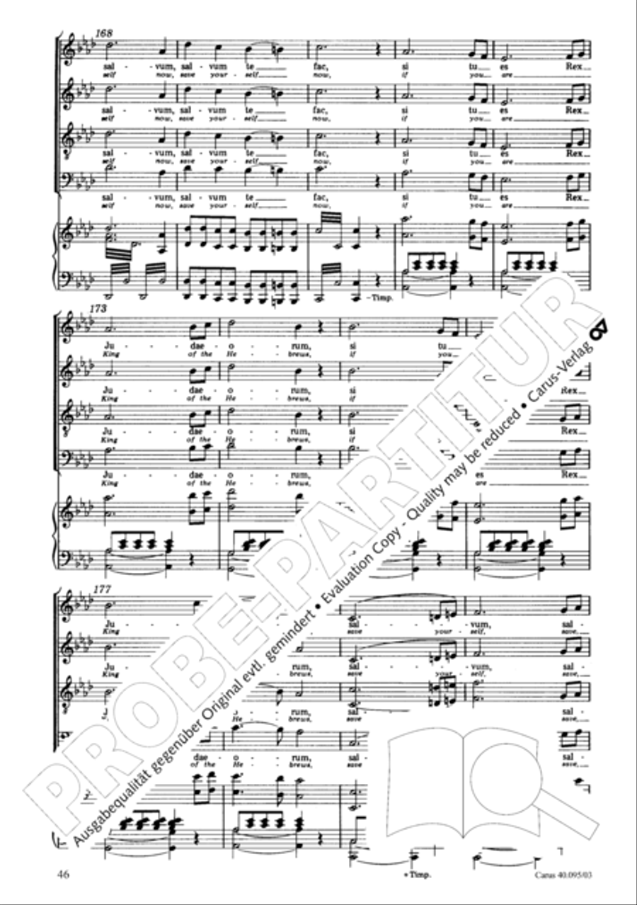 The Seven Words (Die Sieben Worte) 4-Part scores gallery preview page 47