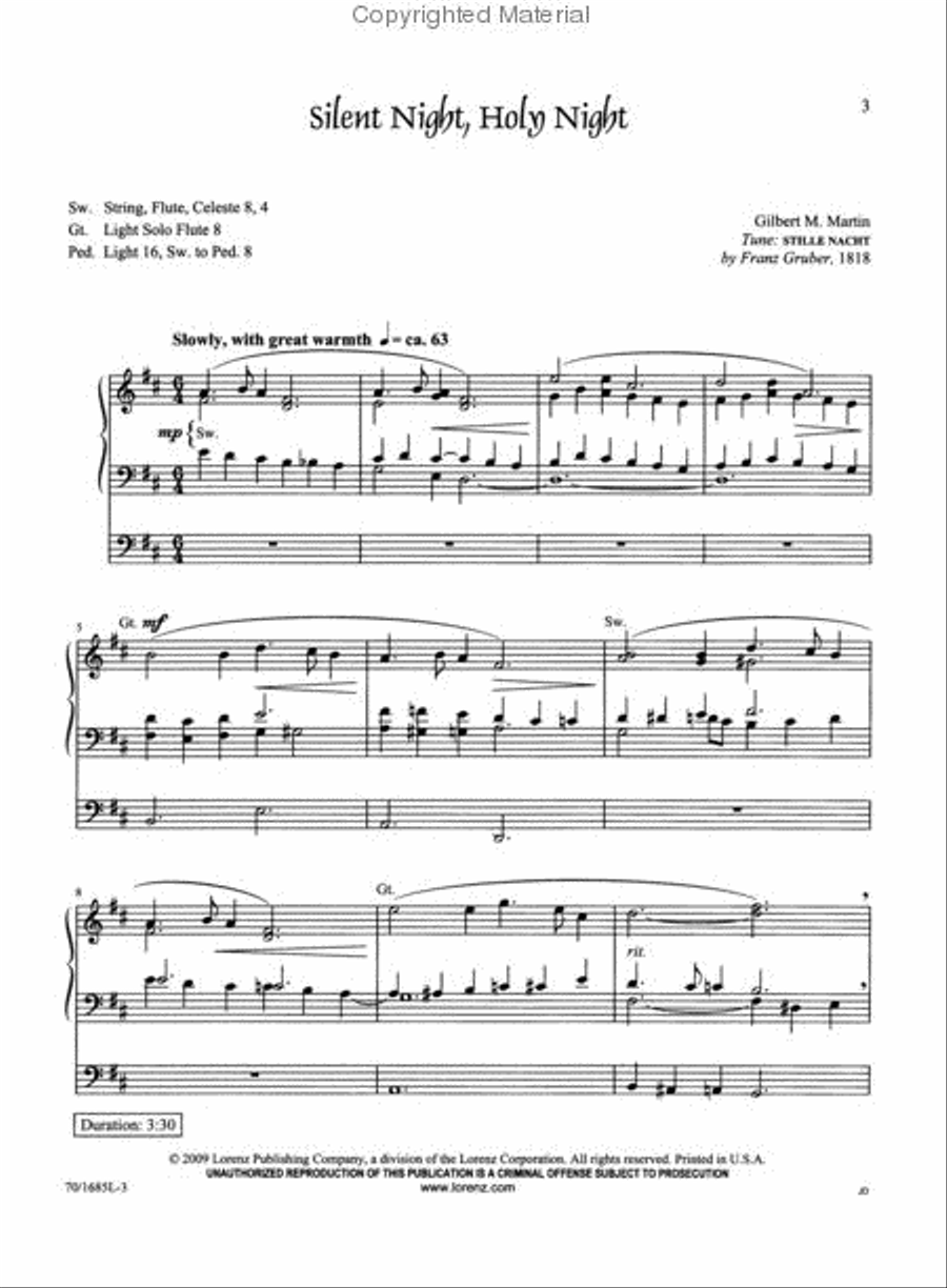 <br>Sheet music extract