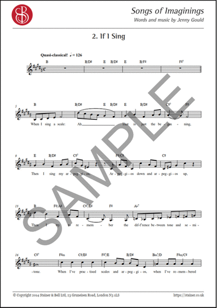 Songs of Imaginings. Vsc Children's Choir scores gallery preview page 2