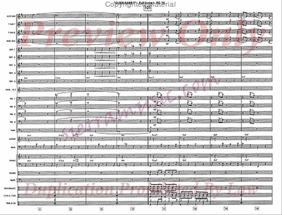 Quien Sabe? (Who Knows?) Jazz Ensemble scores gallery preview page 14