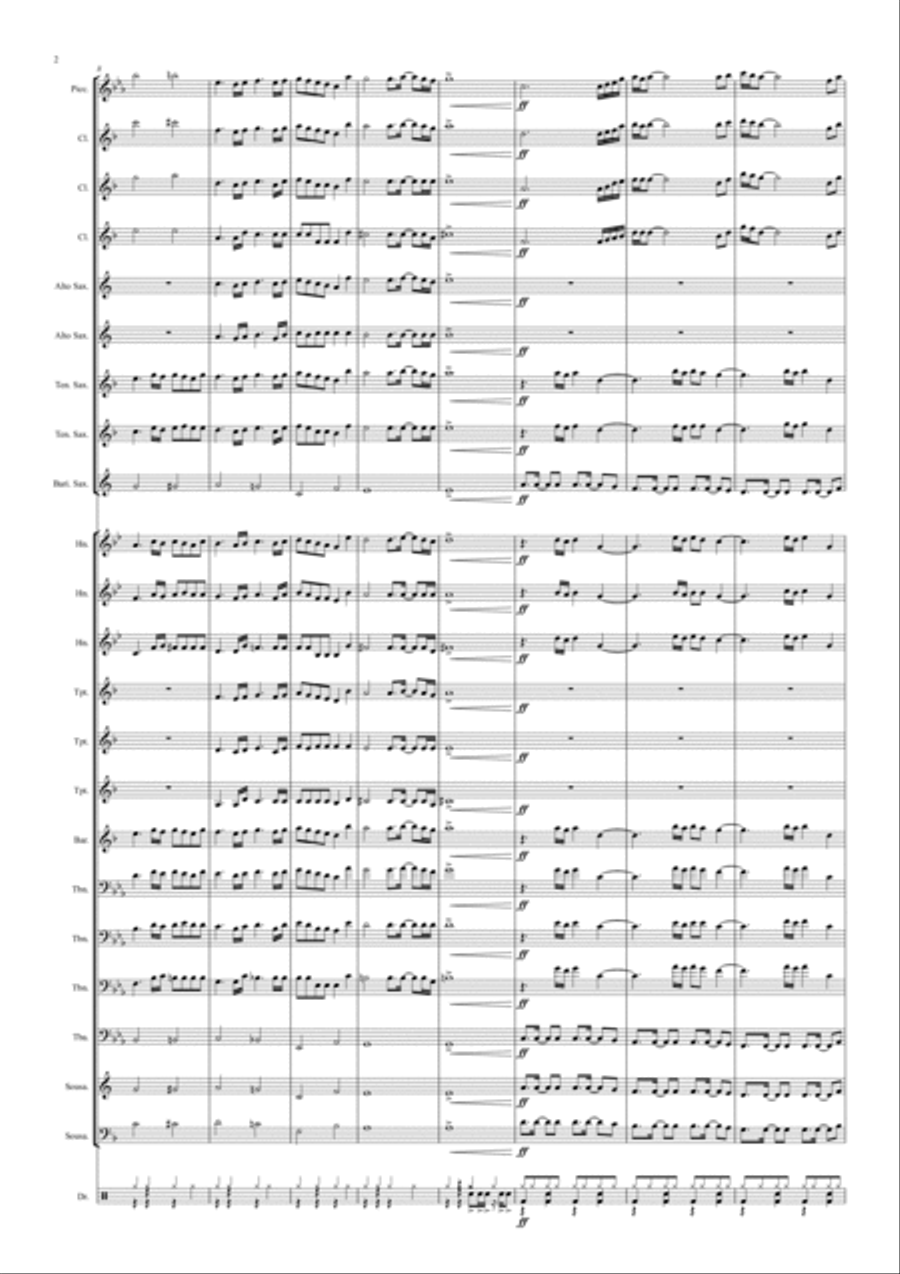 Final Countdown Marching Band scores gallery preview page 2