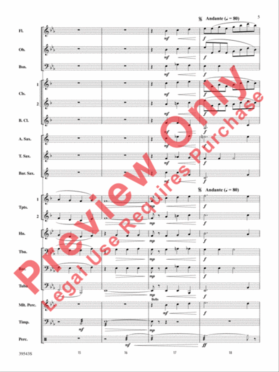 Londonderry Air Londonderry Air Concert Band scores gallery preview page 6