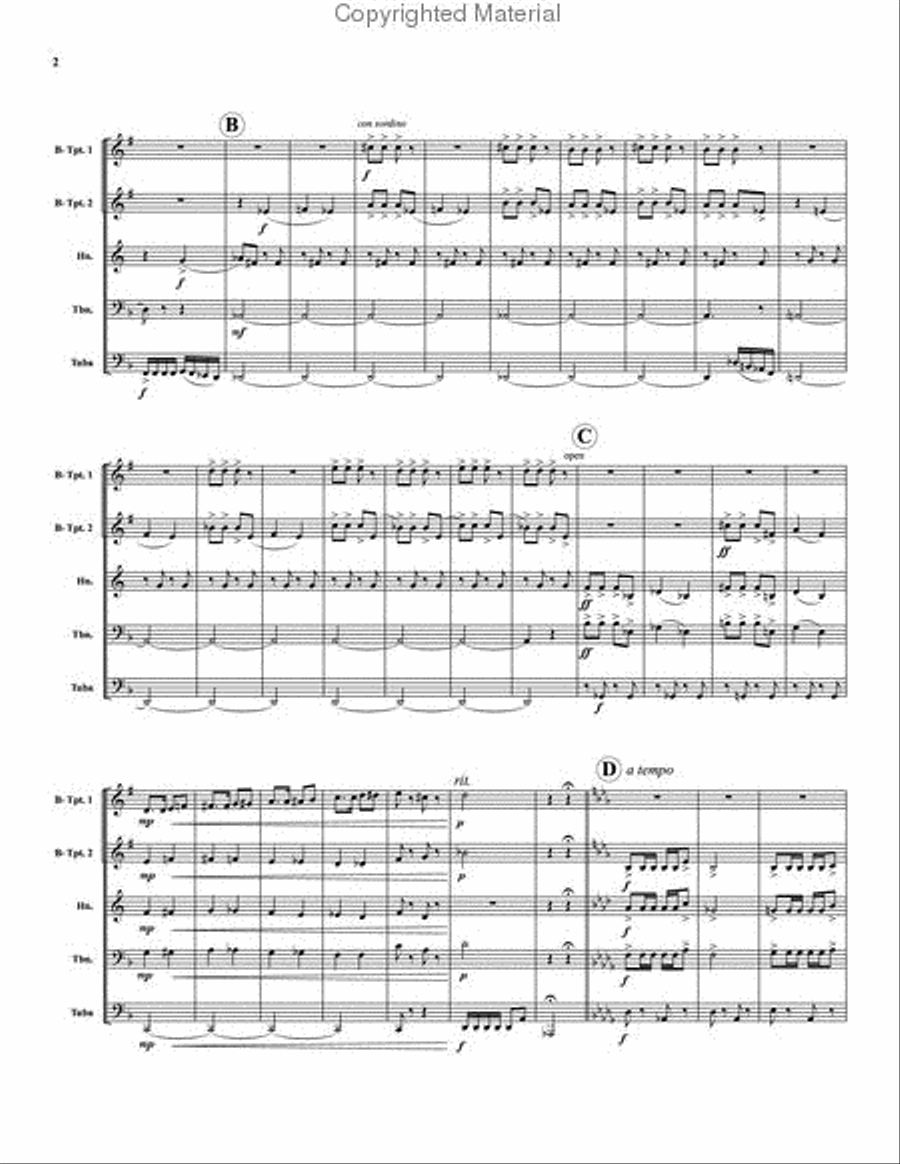 American in Paris Brass Quintet scores gallery preview page 3
