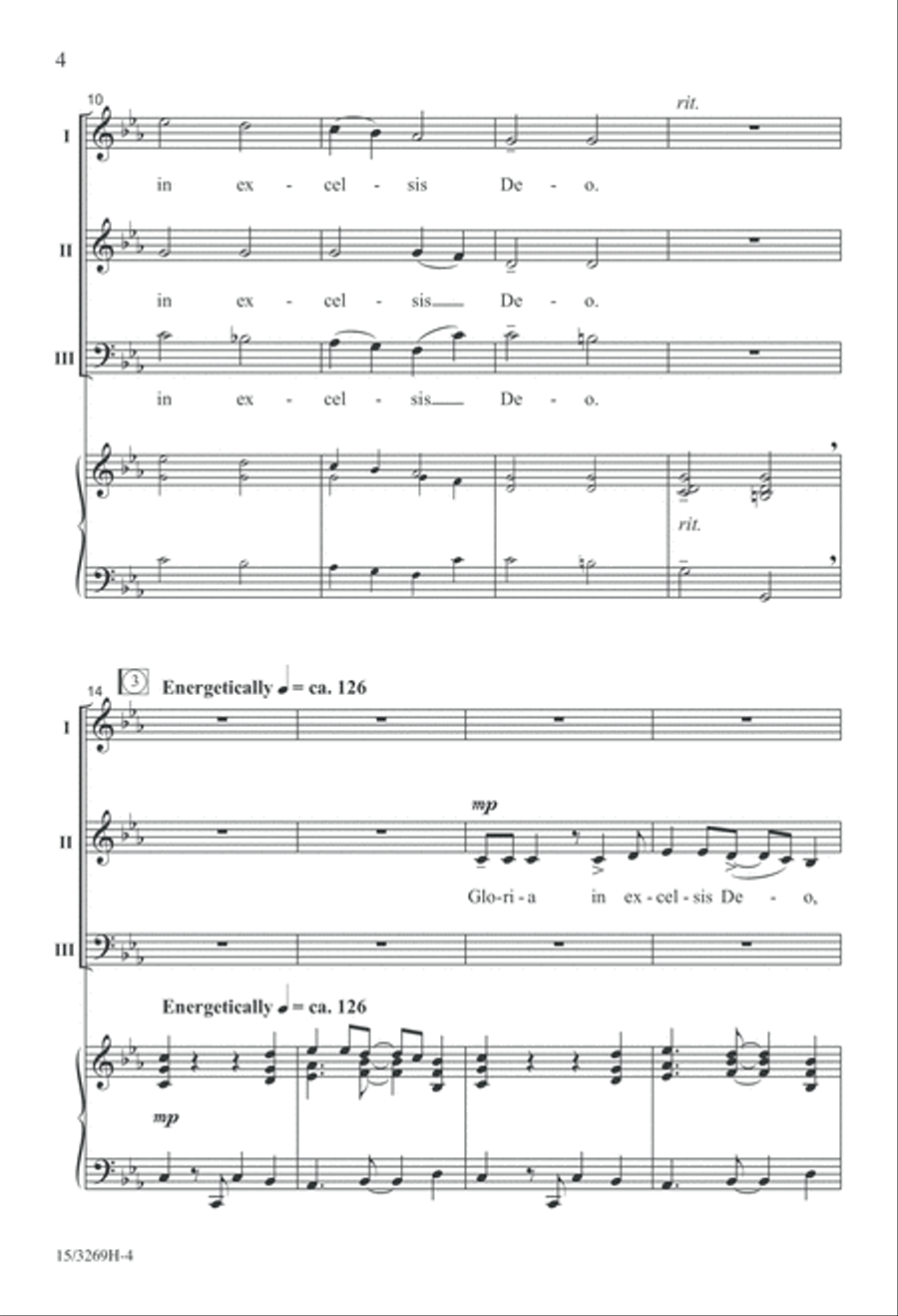 Festival Gloria 3-Part scores gallery preview page 4
