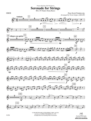 Serenade for Strings Mvt. IV Finale (Tema Ruso): Oboe
