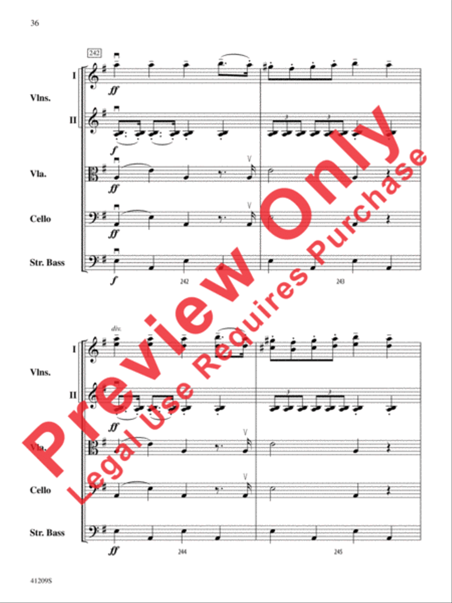 The Wizard of Oz String Orchestra scores gallery preview page 37