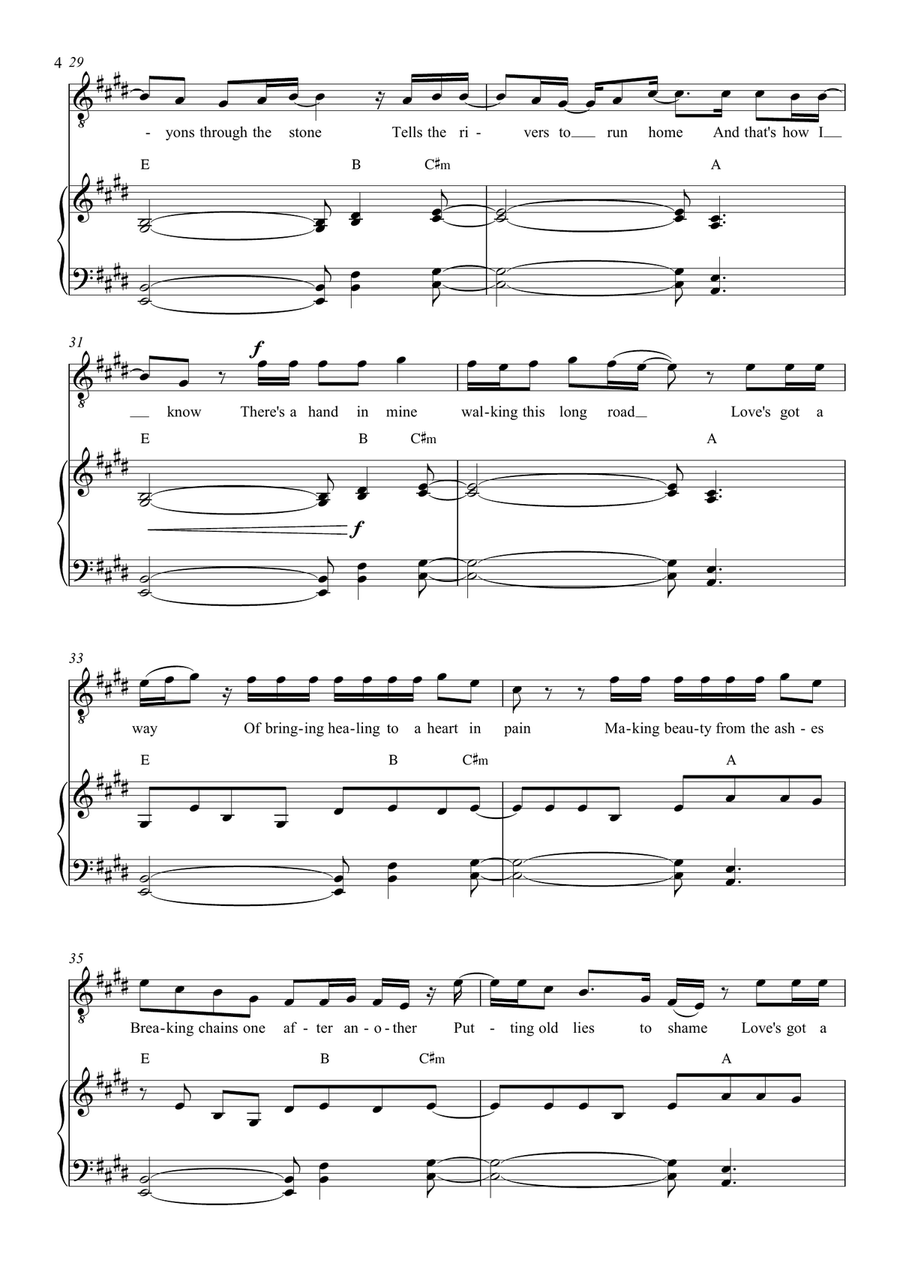 Loves Got A Way Piano, Vocal, Guitar scores gallery preview page 4