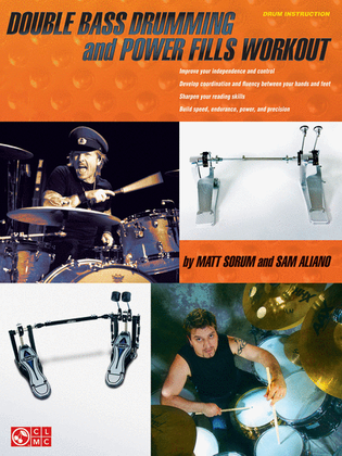 Book cover for Double Bass Drumming and Power Fills Workout