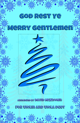 Book cover for God Rest Ye Merry Gentlemen, Jazz Style, for Violin and Viola Duet