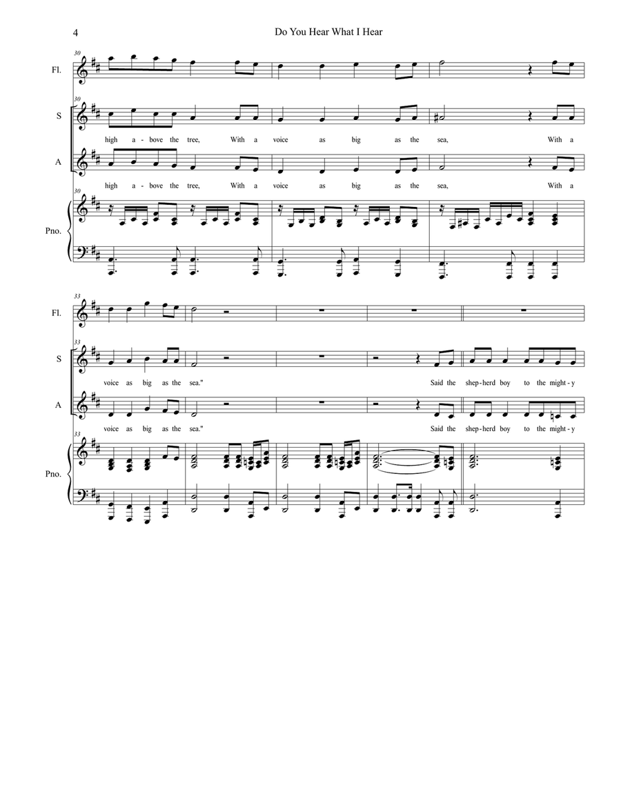 Do You Hear What I Hear Do You Hear What I Hear Alto Voice scores gallery preview page 4