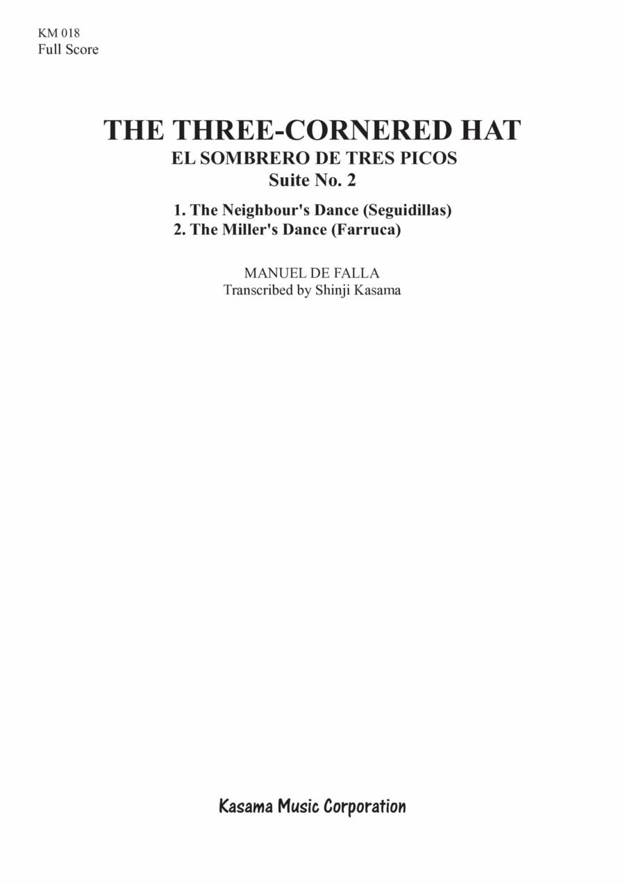 The Three-Cornered Hat (El sombrero de tres picos) Suite No.2: 1 & 2 (A4) Concert Band scores gallery preview page 1