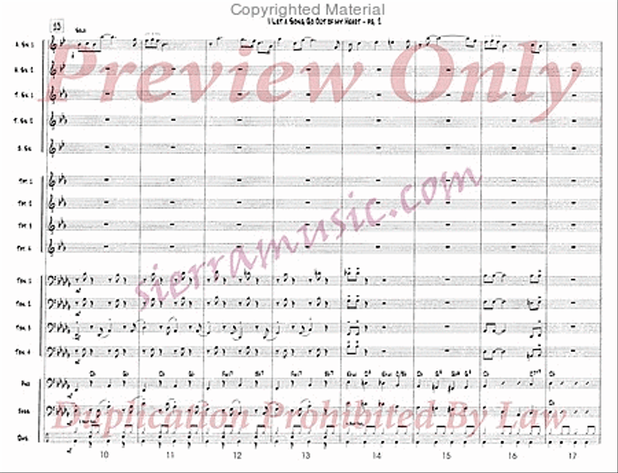 I Let A Song Go Out Of My Heart Jazz Ensemble scores gallery preview page 3
