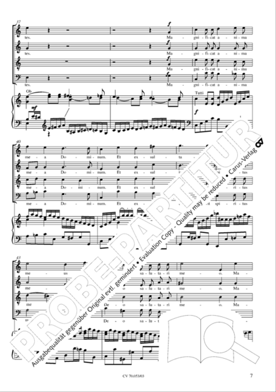 Magnificat in C major 4-Part scores gallery preview page 8