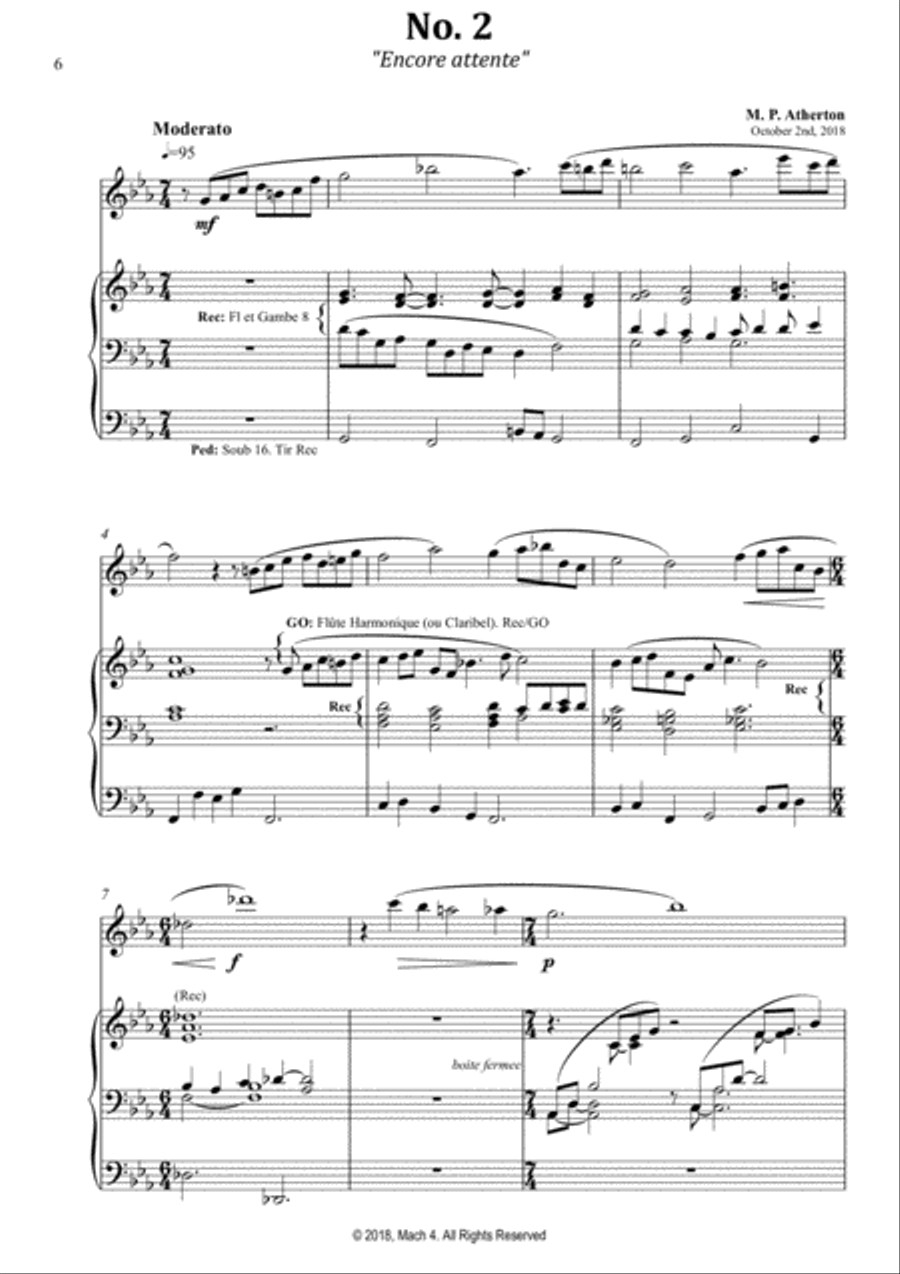Trois Vignettes Woodwind Duet scores gallery preview page 6