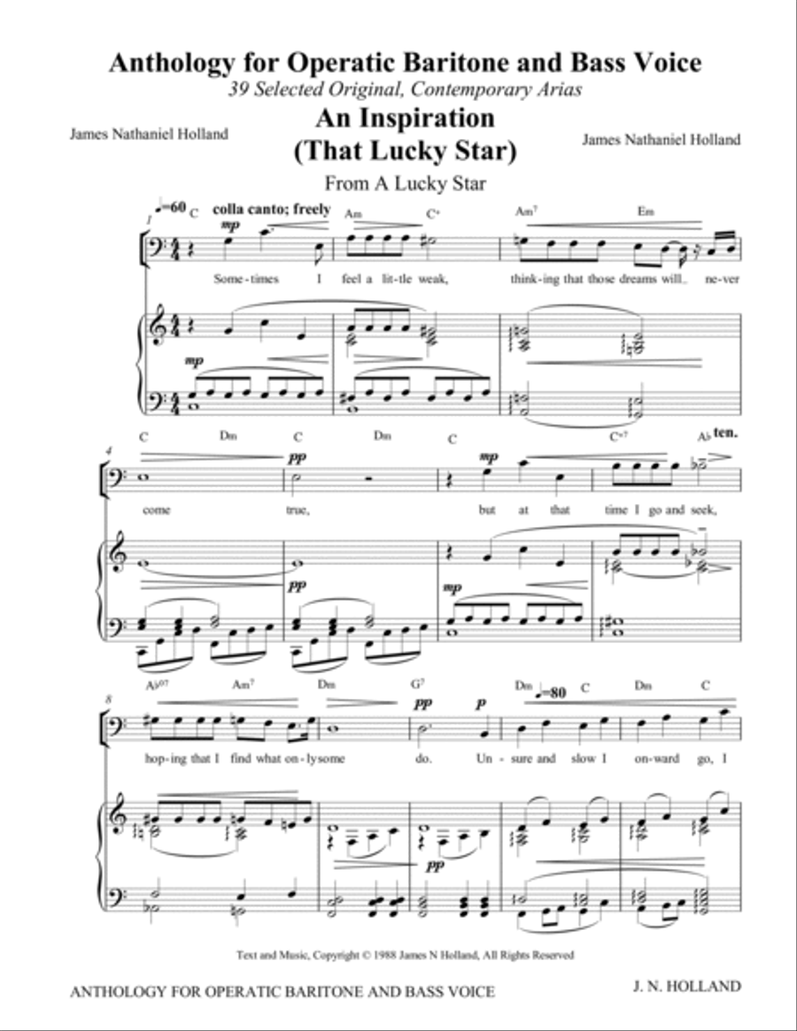 Anthology for Operatic Baritone and Bass Voice Guitar scores gallery preview page 6