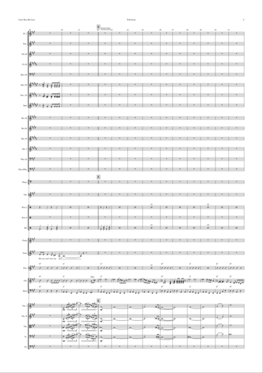 Can't Buy Me Love Full Orchestra scores gallery preview page 5