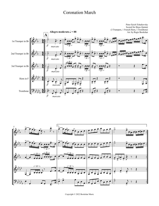 Coronation March (Db) (Brass Quintet - 3 Trp, 1 Hrn, 1 Trb)