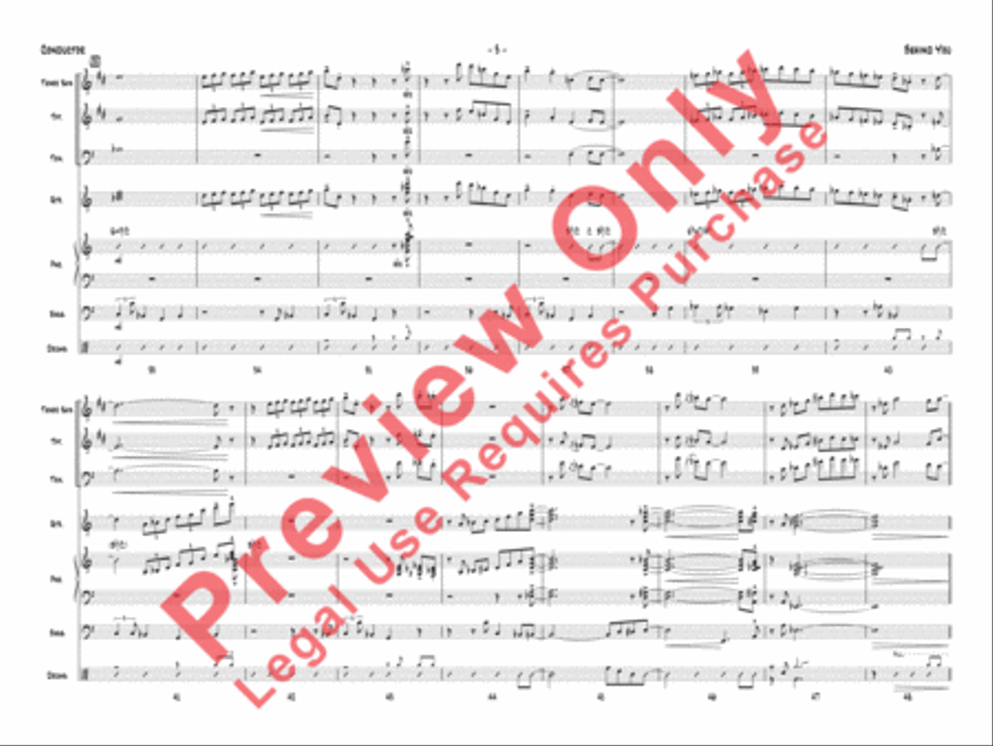 Behind You Jazz Ensemble scores gallery preview page 4