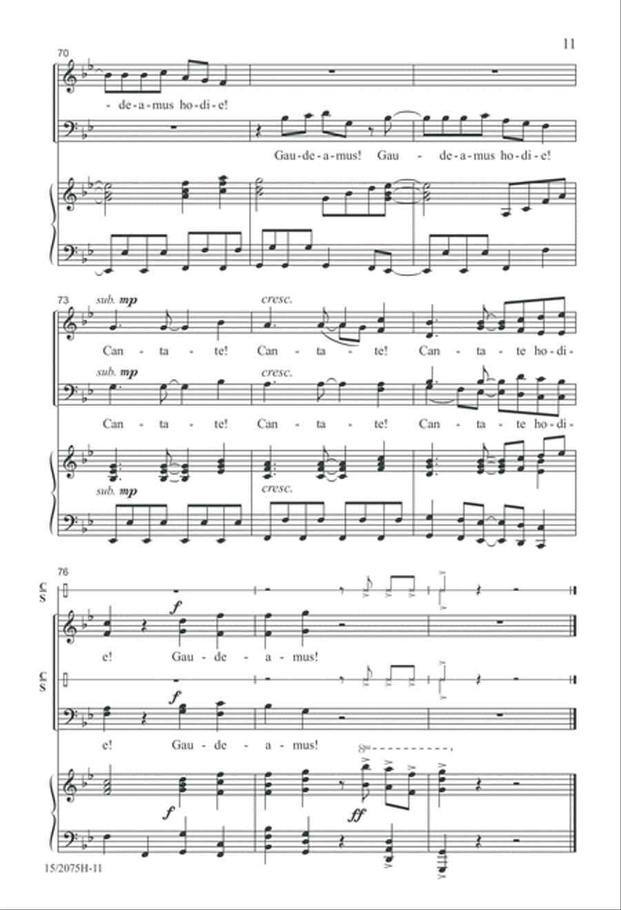 Gaudeamus! 4-Part scores gallery preview page 11