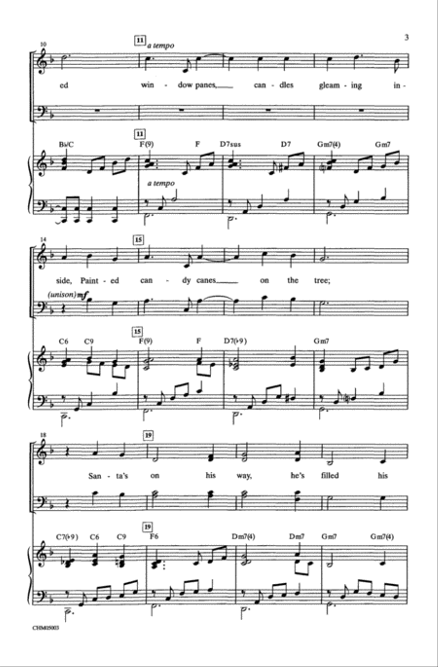 The Christmas Waltz The Christmas Waltz 4-Part scores gallery preview page 3