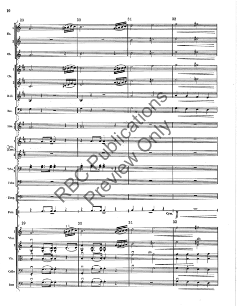 Concert March Full Orchestra scores gallery preview page 11