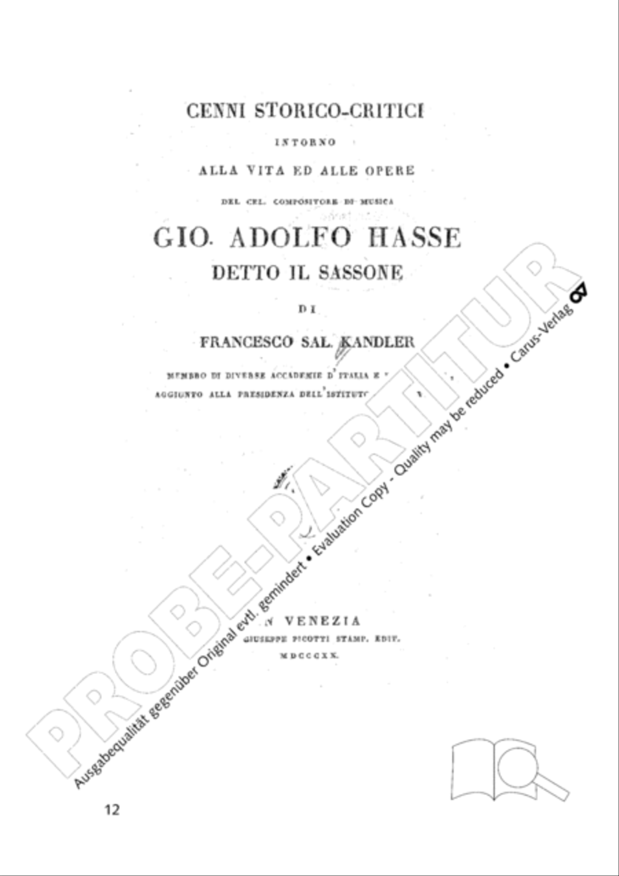 Hasse-Studien 8 Collection / Songbook scores gallery preview page 13