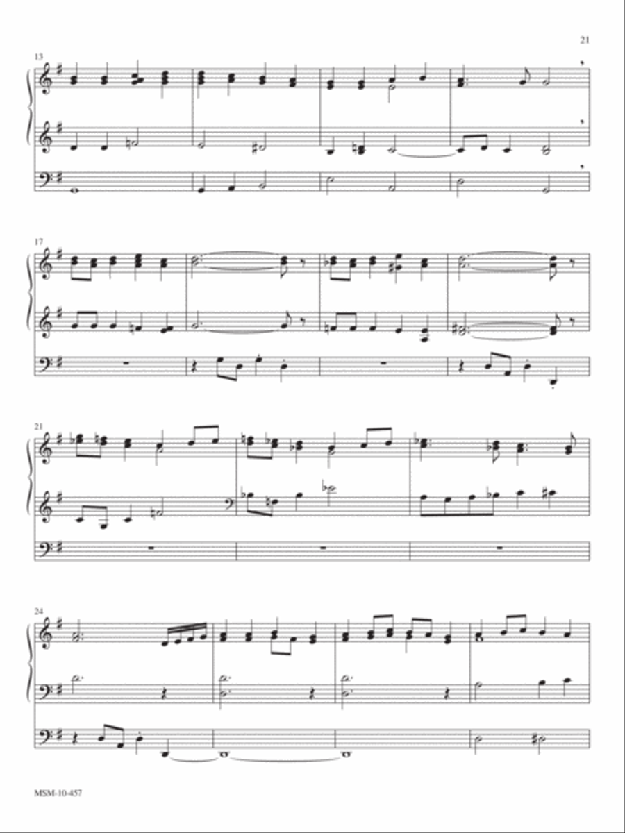 Hymn to Joy (Ode to Joy) Organ scores gallery preview page 2