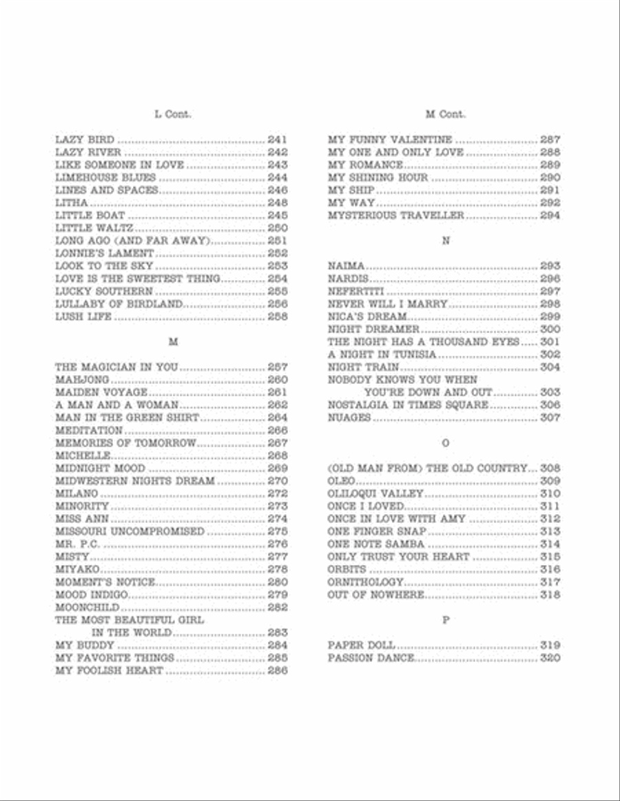 The Real Book - Volume I - Sixth Edition F Instrument scores gallery preview page 5