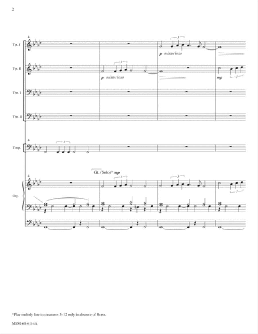 Thy Strong Word Did Cleave the Darkness Choir scores gallery preview page 2