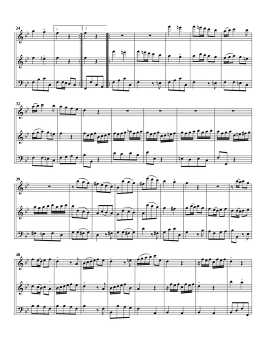 Trio sonata QV 2: Anh. 28 (arrangement for 3 recorders)