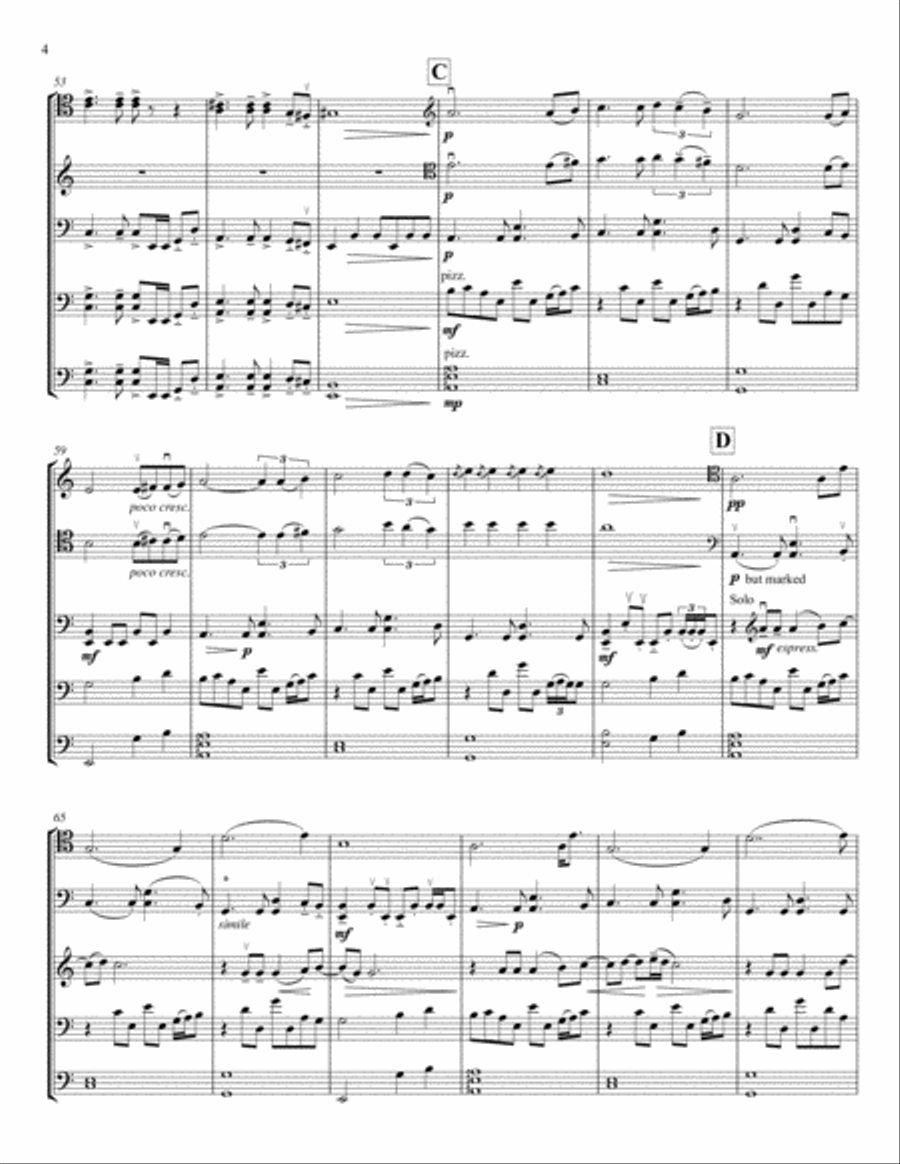 Fade To Black String Quintet scores gallery preview page 4