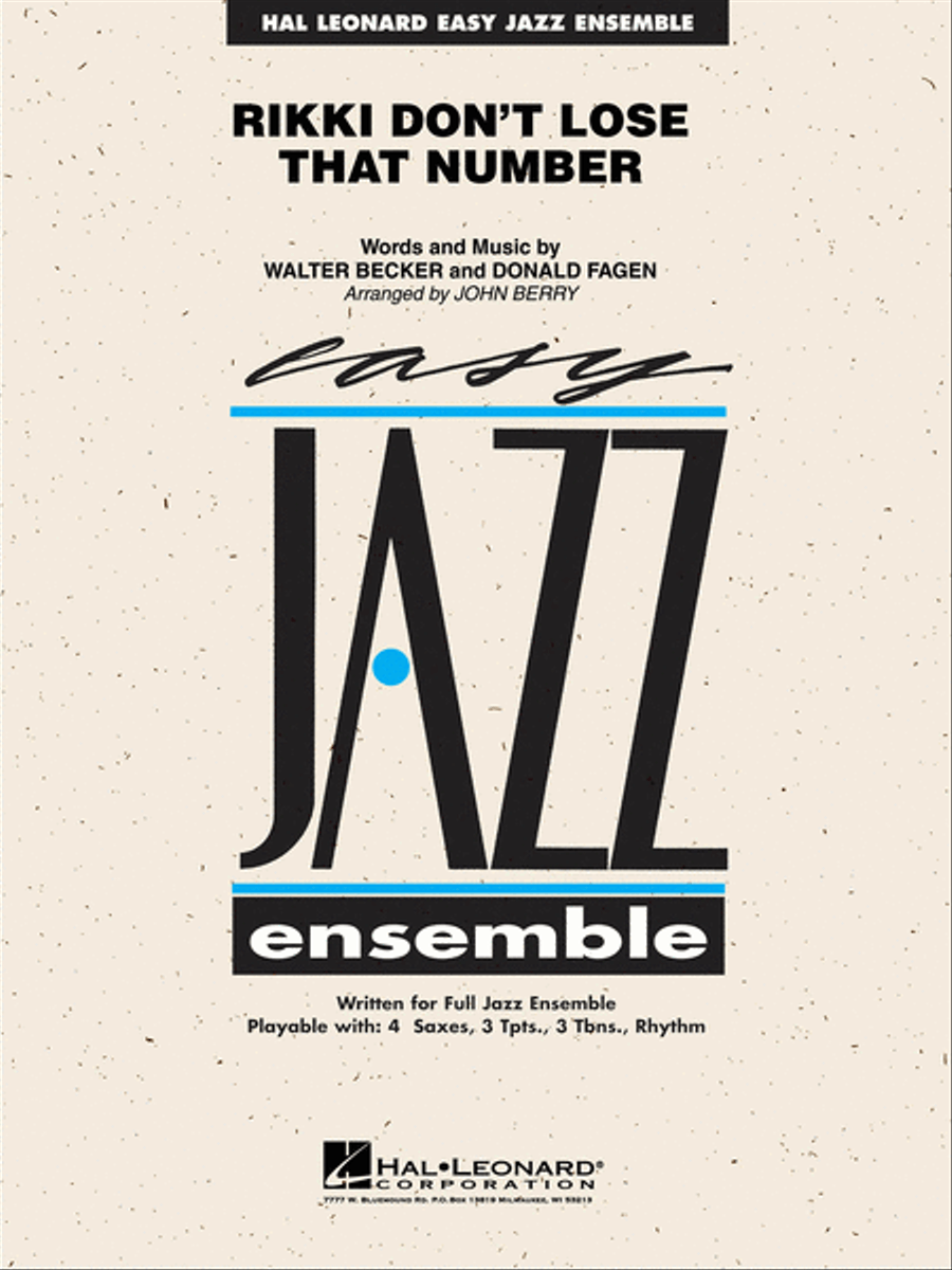 Rikki Don't Lose That Number Jazz Ensemble scores gallery preview page 1