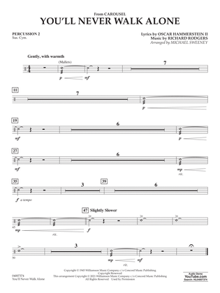 You'll Never Walk Alone (from Carousel) (arr. Michael Sweeney) - Percussion 2