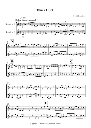 Blues Duet for French Horn