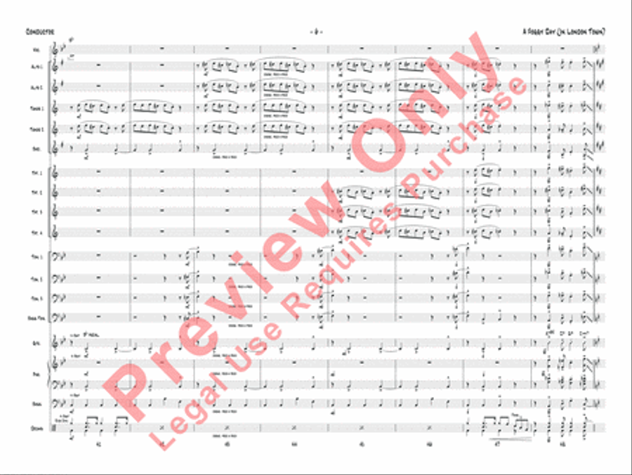 A Foggy Day (in London Town) Jazz Ensemble scores gallery preview page 7