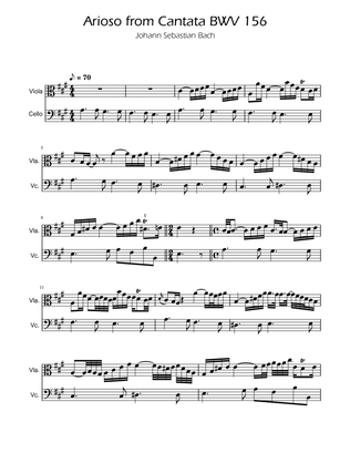 Arioso BWV 156 - Viola and Cello Duet