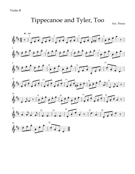 Tippecanoe and Tyler Too (Patriotic Flex String Duet) image number null