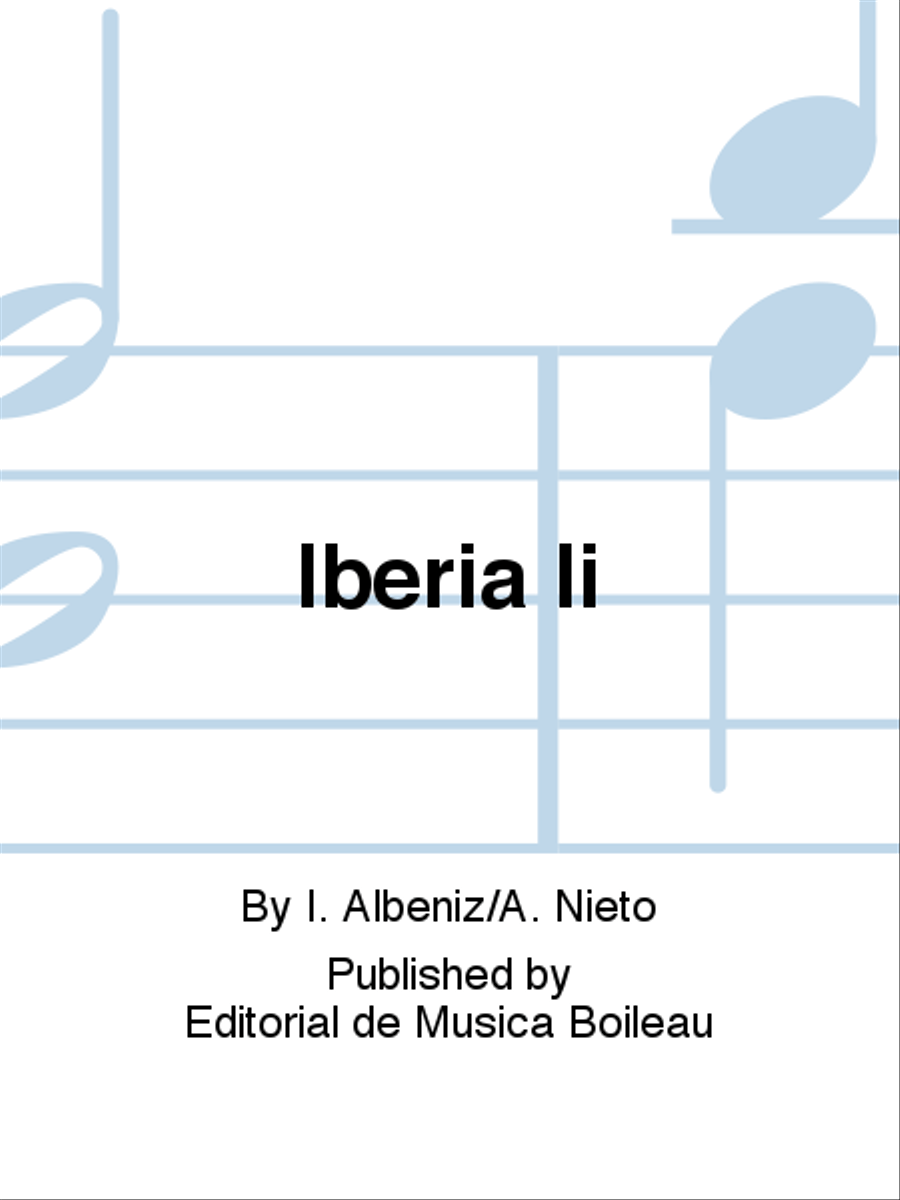 Iberia Ii Piano Solo scores gallery preview page 1
