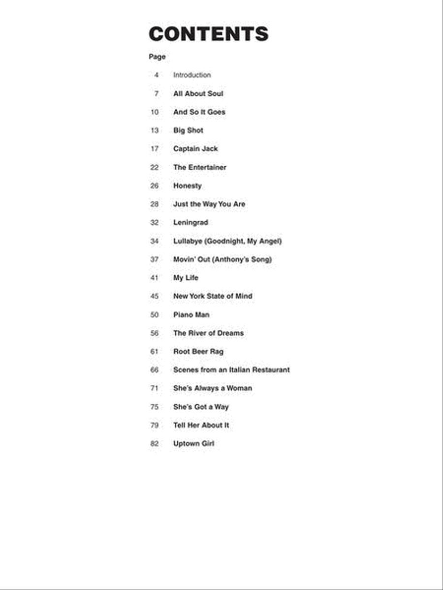 Billy Joel Piano Method scores gallery preview page 3