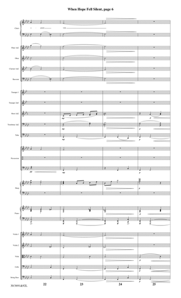 When Hope Fell Silent - Orchestral Score and CD with Printable Parts