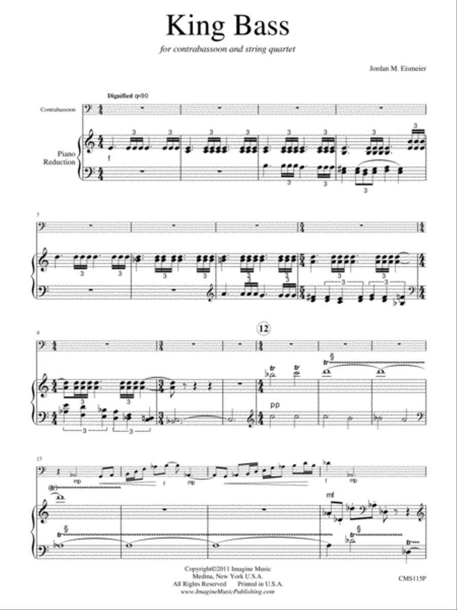 King Bass King Bass Bassoon Solo scores gallery preview page 2
